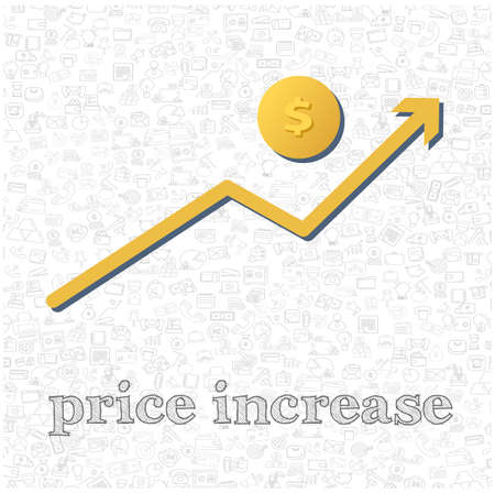 Sales growth isolated vector flat illustration. chart Sales growthdesign element for illustrationのイラスト素材