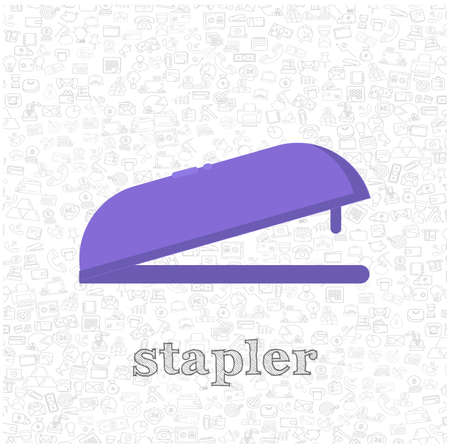 Stapler icon background. Stapler vector icon background.のイラスト素材