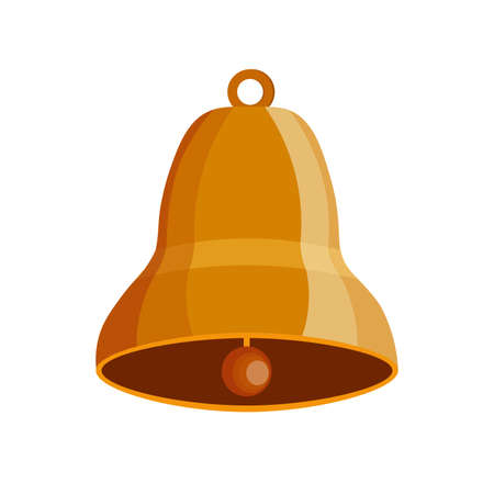 Bell clipart. Bell isolated simple vector clipartのイラスト素材