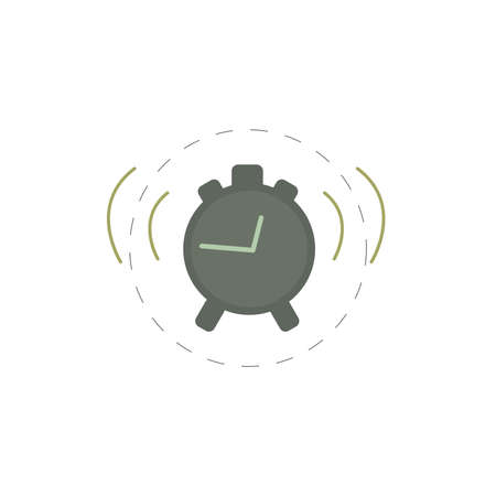 Alarm clock clipart. Alarm clock isolated simple vector clipart