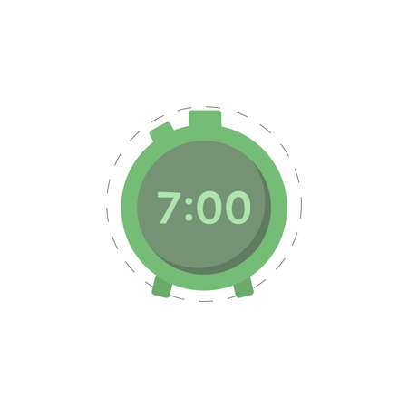 Electronic alarm clock clipart. alarm clock isolated simple vector clipart