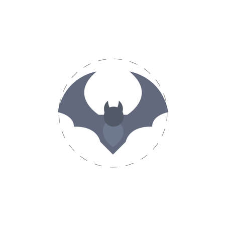 bat clipart. bat isolated simple vector clipartのイラスト素材