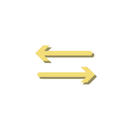 arrow clipart. arrows isolated simple vector clipartのイラスト素材