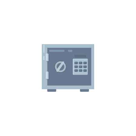 Safe clipart. Safe isolated simple vector clipartのイラスト素材