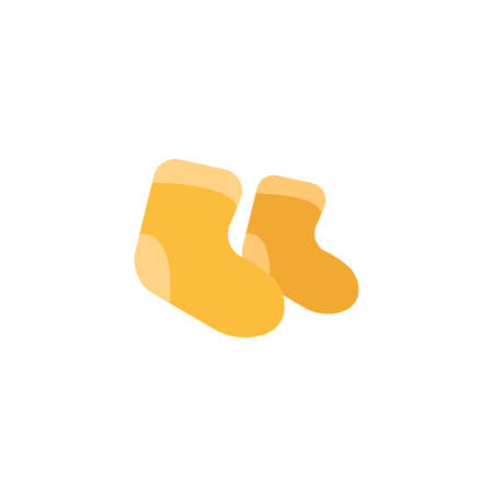 Baby socks clipart. Baby socks isolated simple vector clipartのイラスト素材