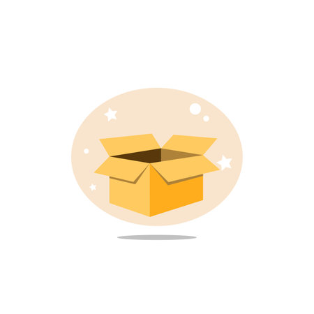box clipart. box isolated simple flat vector clipart