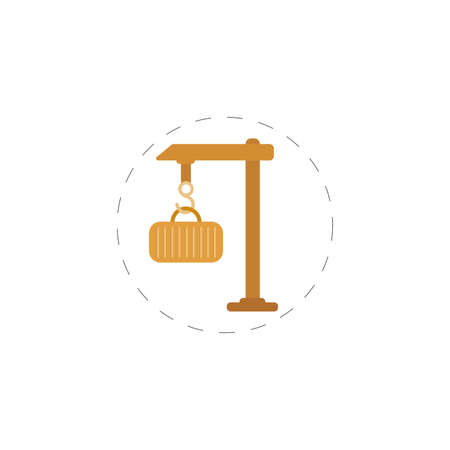 Construction Crane clipart. Construction Crane simple vector clipart.のイラスト素材