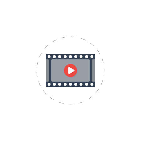 Film frame clipart. Film frame simple vector clipart.のイラスト素材