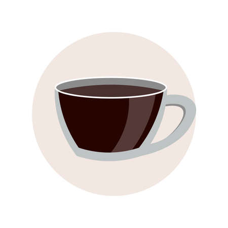 Coffee cup clipart. Coffee cup simple vector clipart.のイラスト素材