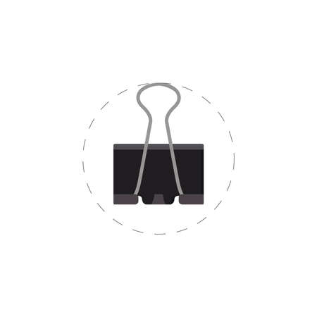 Paper binder clipart. Paper binder simple vector clipart.のイラスト素材