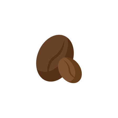 Coffee bean clipart. Coffee bean simple vector clipart.のイラスト素材