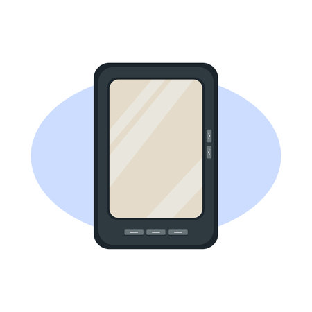 eBook clipart. electronic book simple vector clipart. electronic book isolated clipart.のイラスト素材