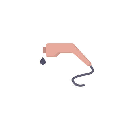 filling gun clipart. fuel station simple vector clipart. filling gun isolated clipart.のイラスト素材