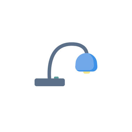 Reading lamp clipart. table lamp simple vector clipart. table lamp isolated clipart.のイラスト素材