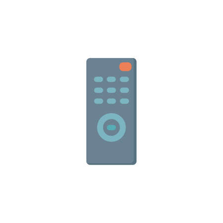 remote control clipart. TV remote control simple vector clipart. TV remote control isolated clipart.のイラスト素材