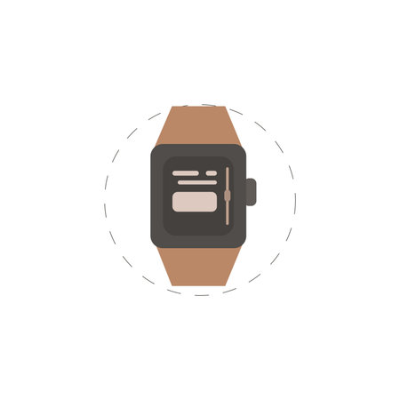 smartwatch clipart. smartwatch simple vector clipart. smartwatch isolated clipart.のイラスト素材