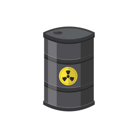 Toxic container clipart. Toxic container simple vector clipart. Toxic container isolated clipart.のイラスト素材