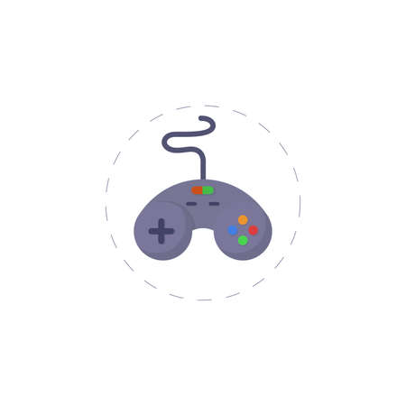 Joystick icon. gamepad vector clipart. Joystick flat illustration