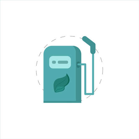 Bio Fuel vector colorful clipart. Bio Fuel flat illustration.のイラスト素材