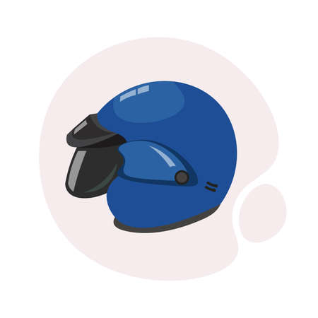 motorcycle helmet vector clipart. motorcycle helmet isolated flat icon.のイラスト素材