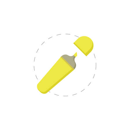 waterproof marking pen vector clipart. marking pen isolated flat icon.のイラスト素材