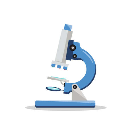 microscope vector clipart. microscope isolated flat icon.のイラスト素材