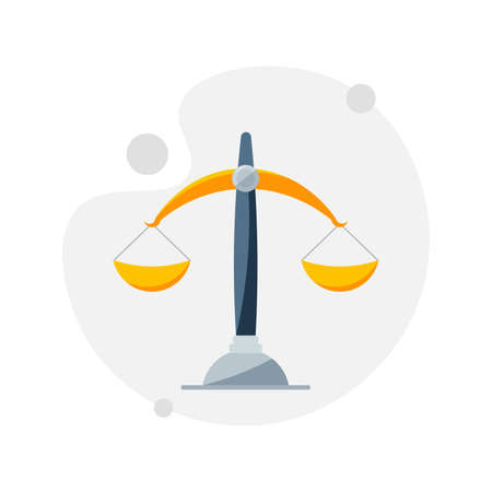 Scales vector clipart. Scales isolated flat icon.のイラスト素材