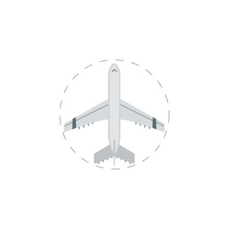 plane clipart. plane colorful flat vector icon.のイラスト素材