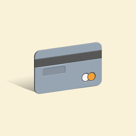 credit card 3d icon. credit card 3d illustration.の写真素材