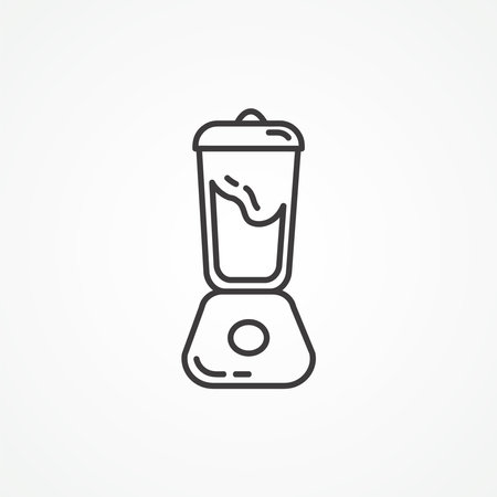 blender thin line icon. blender iconのイラスト素材
