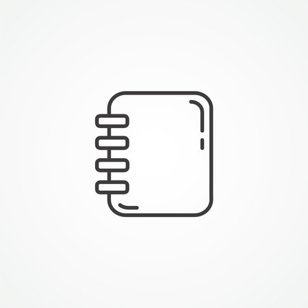 Notebook icon. notepad iconのイラスト素材