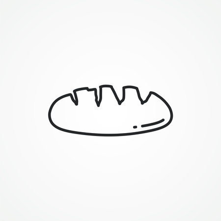 bread line icon. bread linear iconのイラスト素材