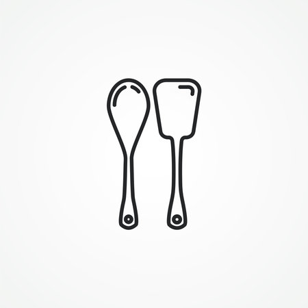 spatula line icon for kitchen. spatula line icon.のイラスト素材