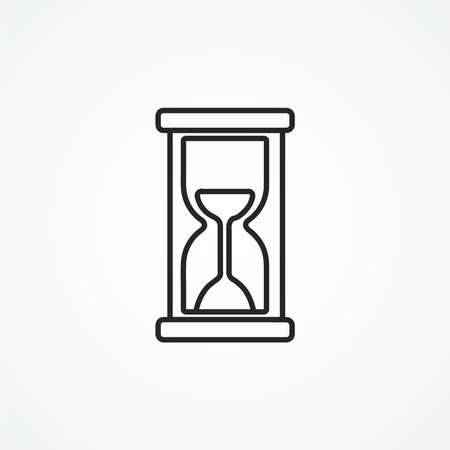 hourglass line icon. sandglass line icon.のイラスト素材