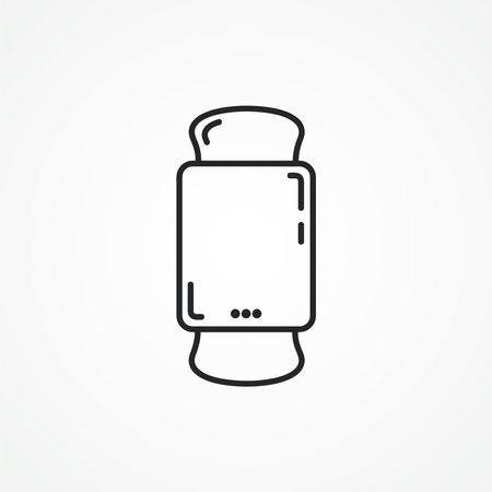 smartwatch line icon. smart watch line icon.のイラスト素材