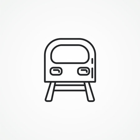 train line icon. train line icon.のイラスト素材