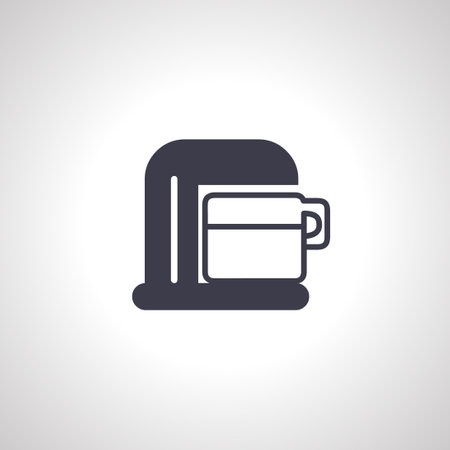 espresso machine icon. coffee machine icon.のイラスト素材