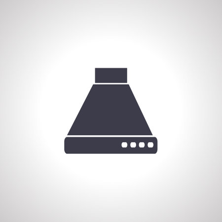 aspirator icon. kitchen extractor icon.のイラスト素材