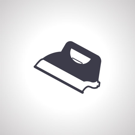 Steam iron line icon. Steam iron icon,のイラスト素材