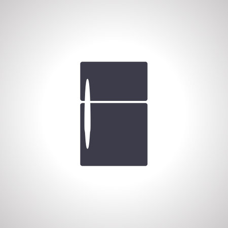 fridge freezer refrigerator icon. refrigerator icons,のイラスト素材