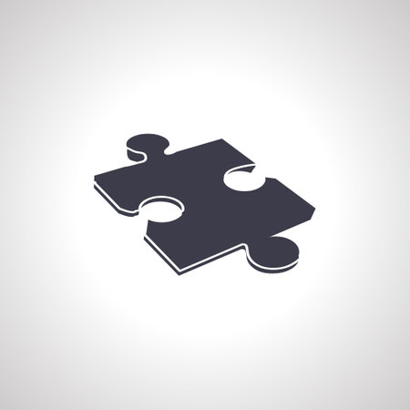 puzzle icon. puzzle icon.のイラスト素材