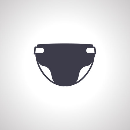 diaper icon, disposable baby nappy iconのイラスト素材