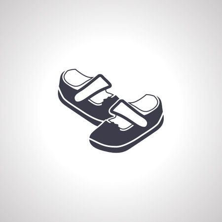 baby shoes icon. baby shoes icon.のイラスト素材