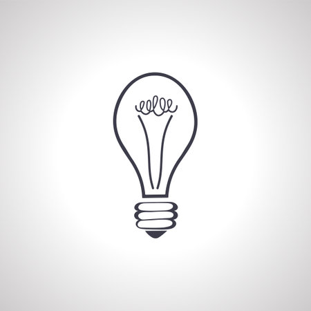 Light bulb icon. Idea sign, bulb iconのイラスト素材