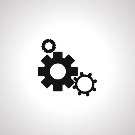 Settings icon with additional gears iconのイラスト素材