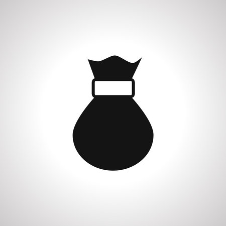 money bag icon, money pouch iconのイラスト素材