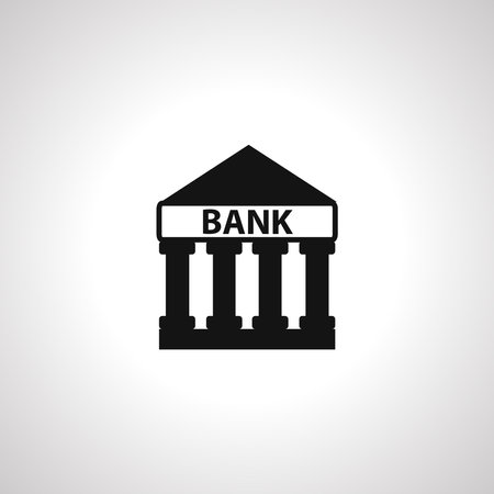 bank building icon. bank building iconのイラスト素材
