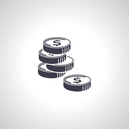 coin icon. Money coins icon.のイラスト素材