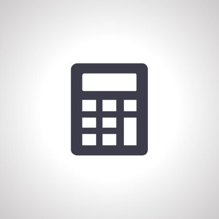 calculator icon. Calculator isolated iconのイラスト素材