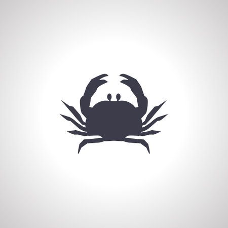 crab icon. sea crab iconのイラスト素材